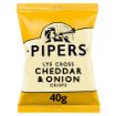 Picture of Pipers Lye Cross Cheddar & Onion Crisps 40 x 40g 