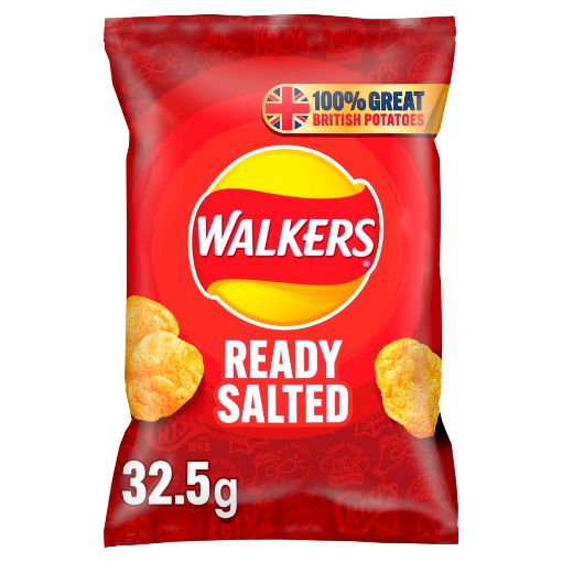 Picture of Walkers Ready Salted Crisps 32 x 32.5g