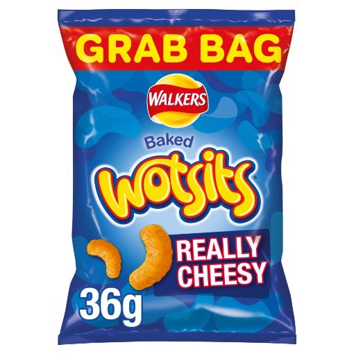 Picture of Walkers Wotsits Really Cheesy Snacks Grab Bag 36g
