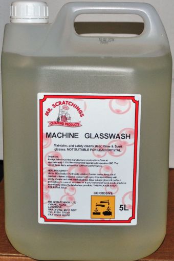 Picture of Mr Scratchings Machine Glass Wash Liquid (1 x 5L)