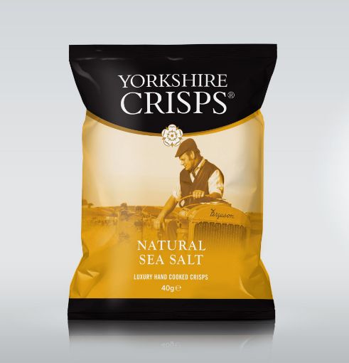 Picture of Yorkshire Crisps Natural Sea Salt 24 x 40g