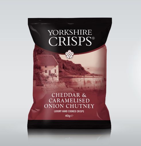 Picture of Yorkshire Crisps Cheddar & Caramelised Onion 40g