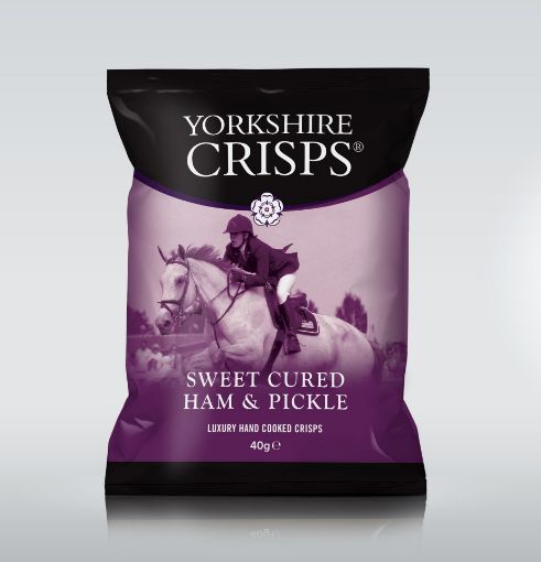 Picture of Yorkshire Crisps Sweet Cured Ham & Pickle 40g