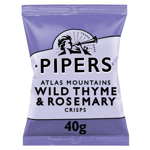 Picture of Pipers Atlas Mountains Wild Thyme & Rosemary Crisps 40 x 40g