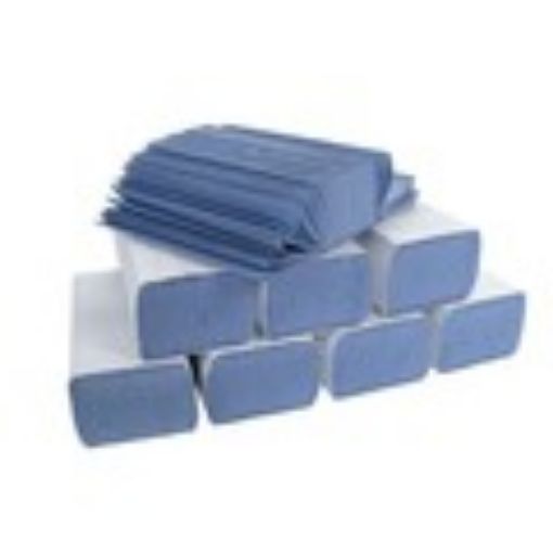 Picture of Hand Towels C/Fold Blue 1ply (Box of 2,520)