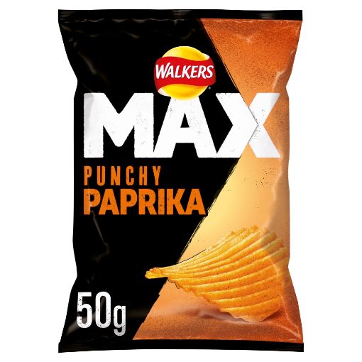 Picture of Walkers Max Punchy Paprika Crisps 24 x 50g