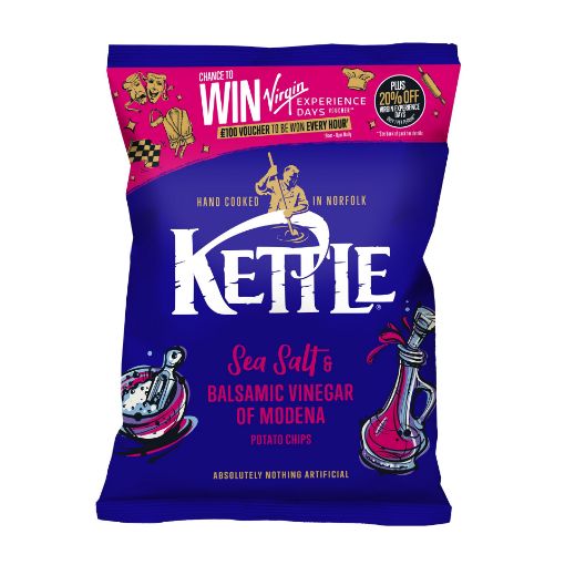 Picture of Kettle Crisps Sea Salt & Balsamic Vinegar 18 x 40g