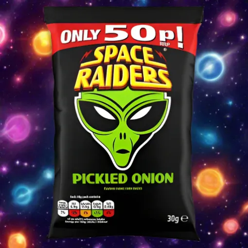Picture of KP Snacks Space Raiders Pickled Onion PM 50p 36 x 30g