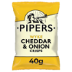 Picture of Pipers Wyke Cheddar & Onion Crisps 24 x 40g