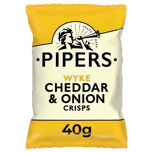 Picture of Pipers Wyke Cheddar & Onion Crisps 24 x 40g